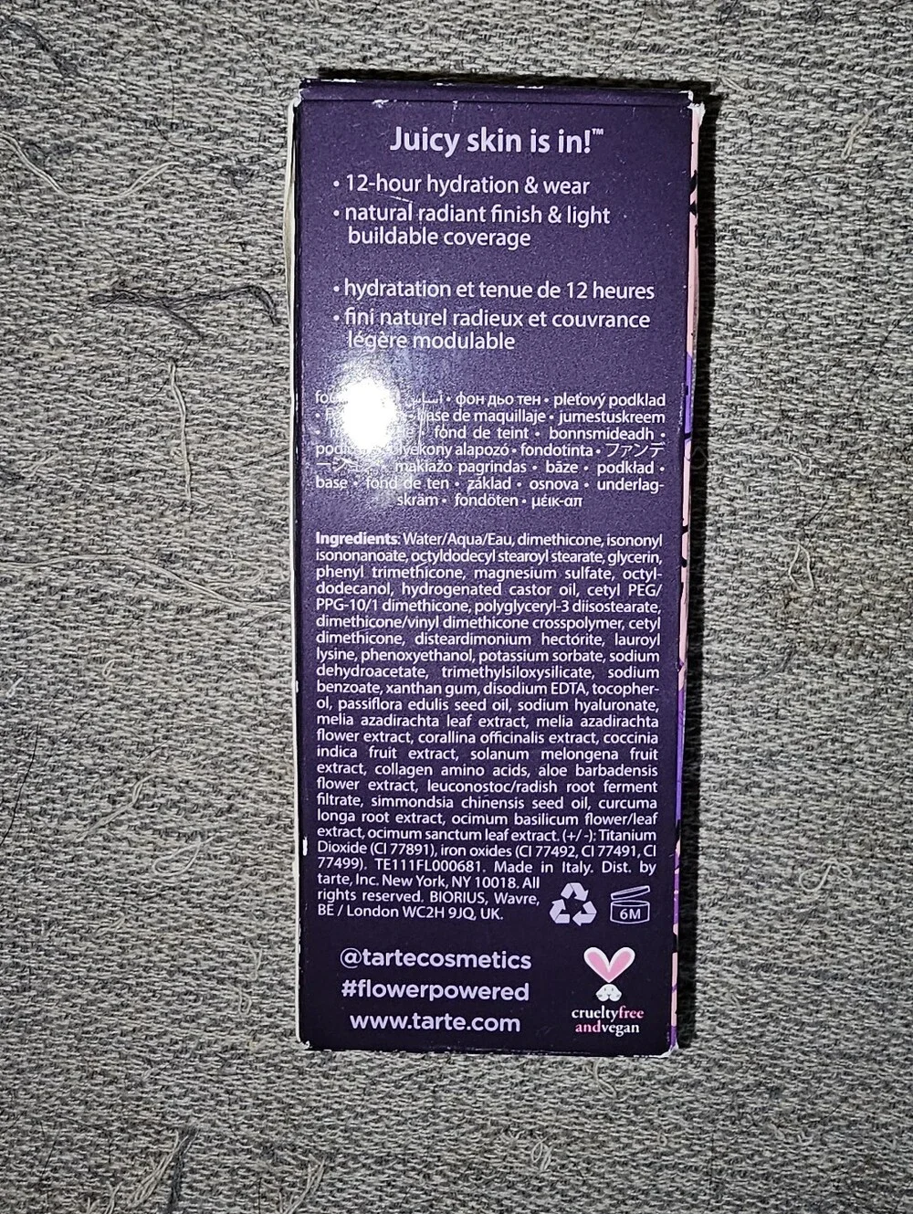 Tarte Maracuja Tinted Hydrator Medium Honey superfruit-infused moisturizer
